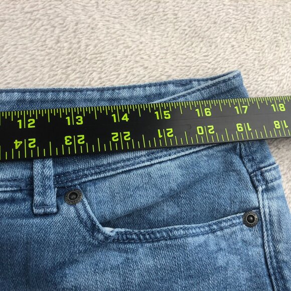 J. Jill Women Jeans Size 14 Authentic Fit Slim Ankle Straight Blue Denim Floral - Picture 4 of 15